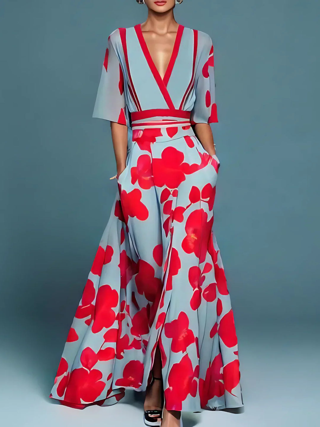 Iris™ - Elegant floral dress