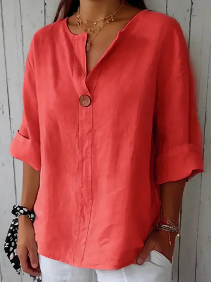 Freja | Casual V-neck blouse for a relaxed look
