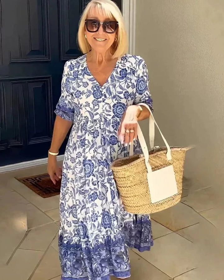 Madalyn - Floral V-neck Dress