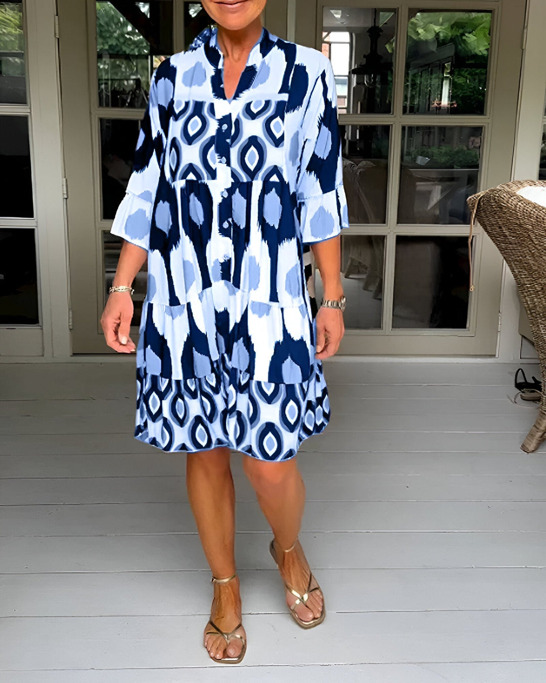 Mia - Button Midi Dress