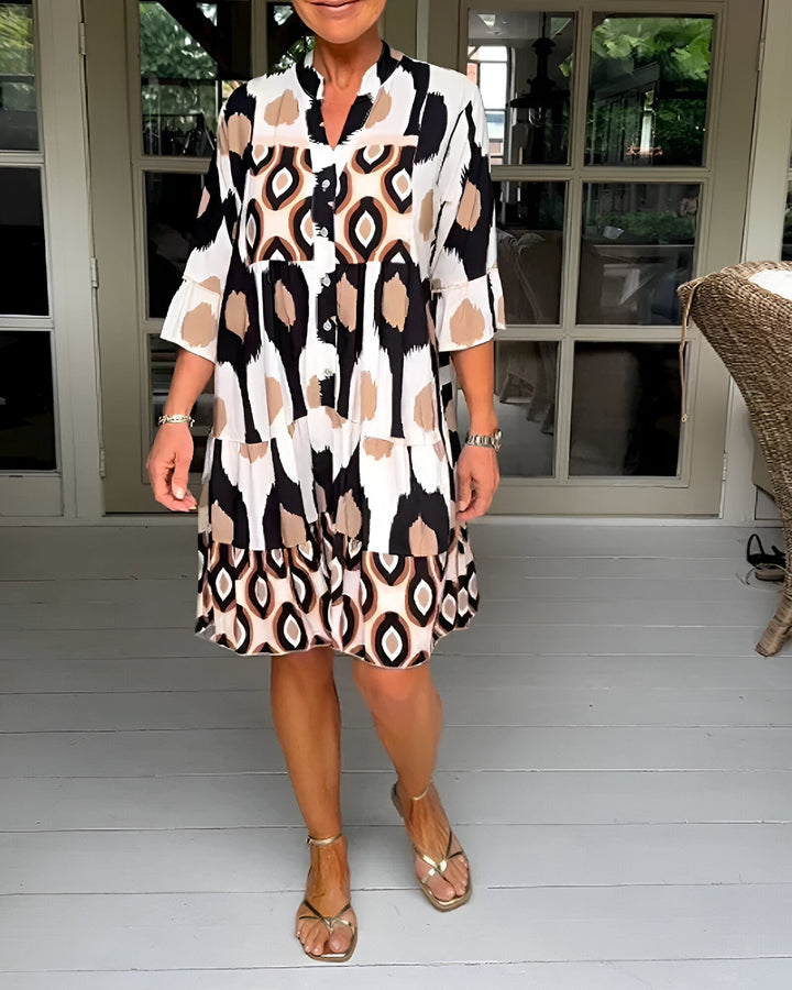 Mia - Button Midi Dress
