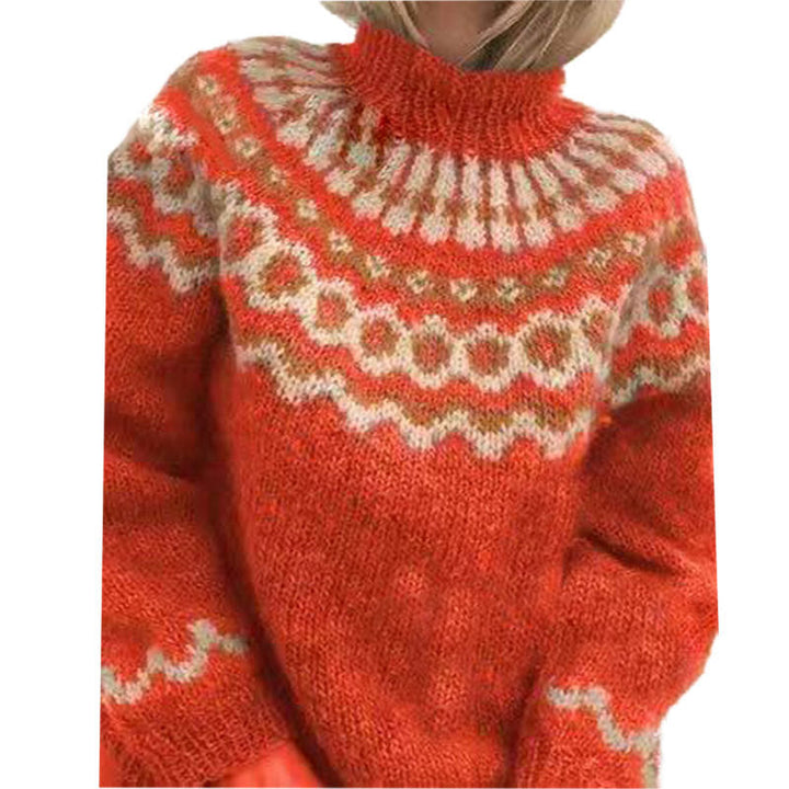 STACY - Stylish jacquard sweater