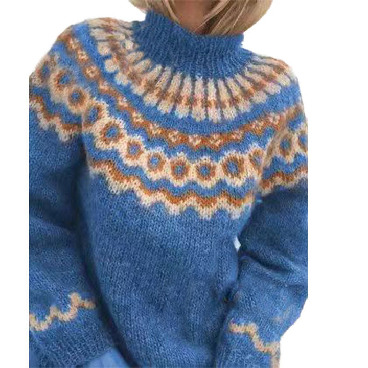 STACY - Stylish jacquard sweater
