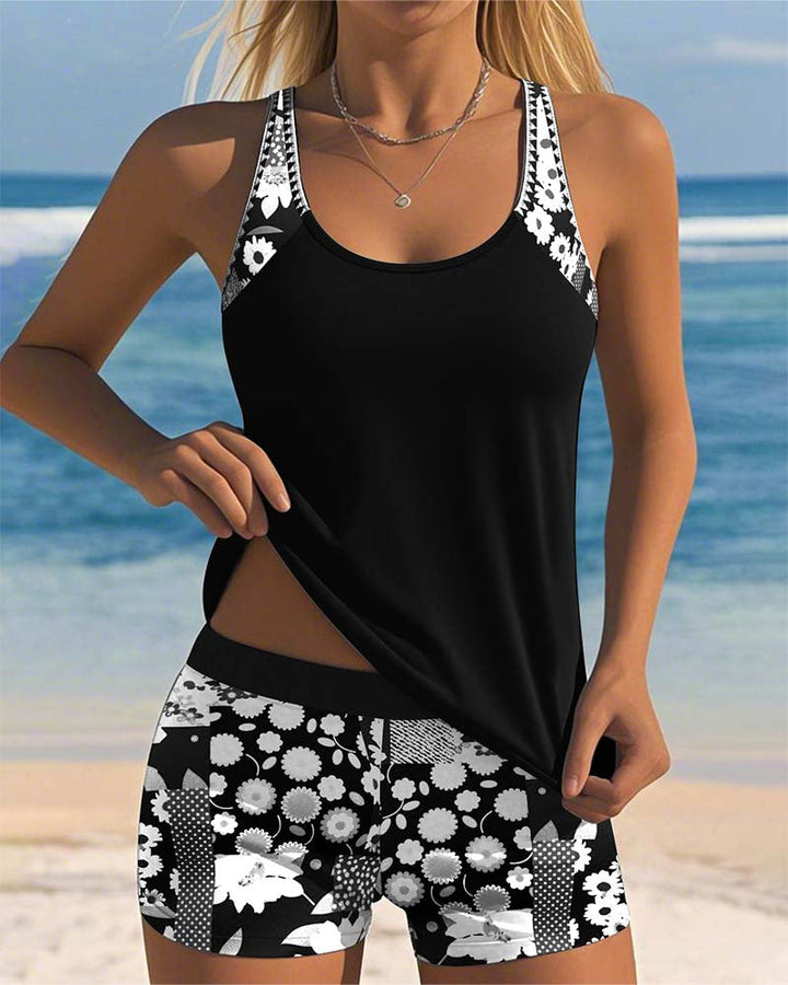 Lilly  | Summer Floral Swimsuit Set
