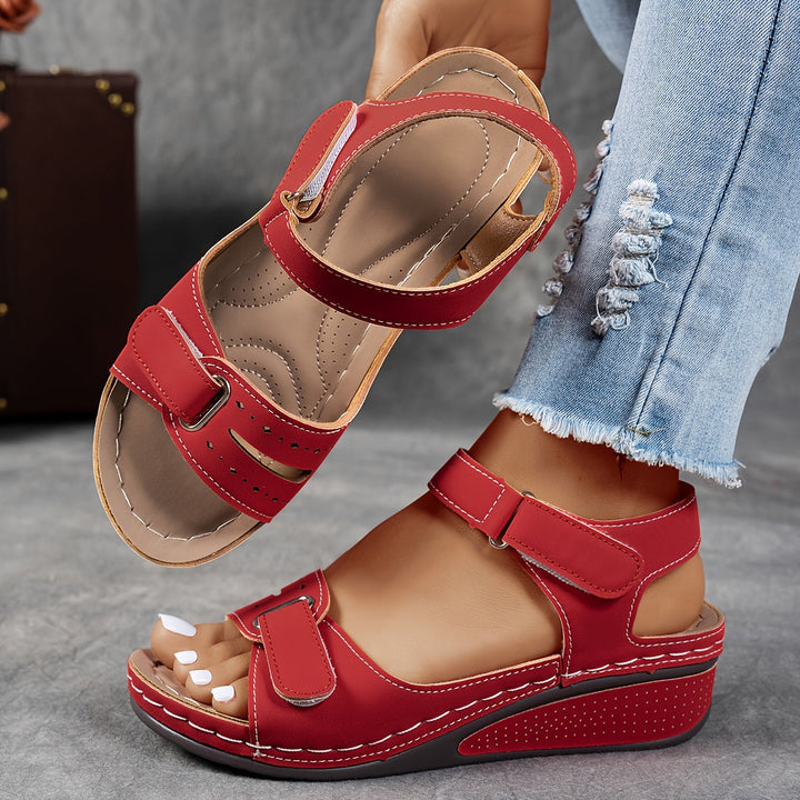 Heather  - Adjustable wedge sandal for women