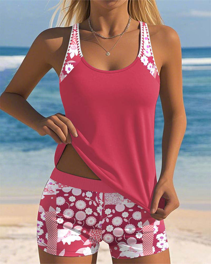 Lilly  | Summer Floral Swimsuit Set