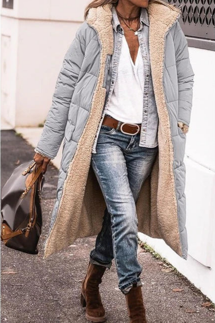 Lyra™ - Elegant reversible coat for women