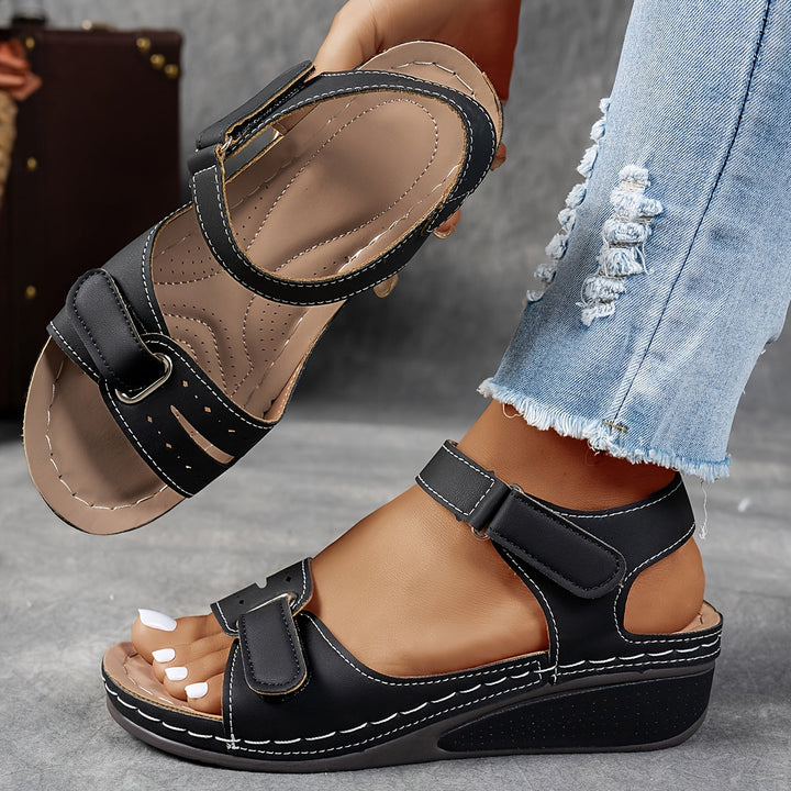 Heather  - Adjustable wedge sandal for women