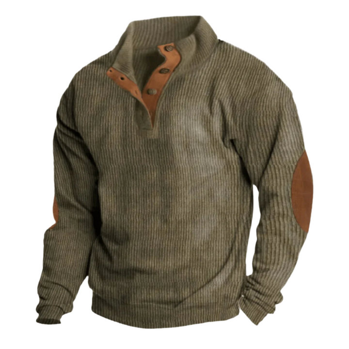 Ethan® | Ribbed Button Sweater