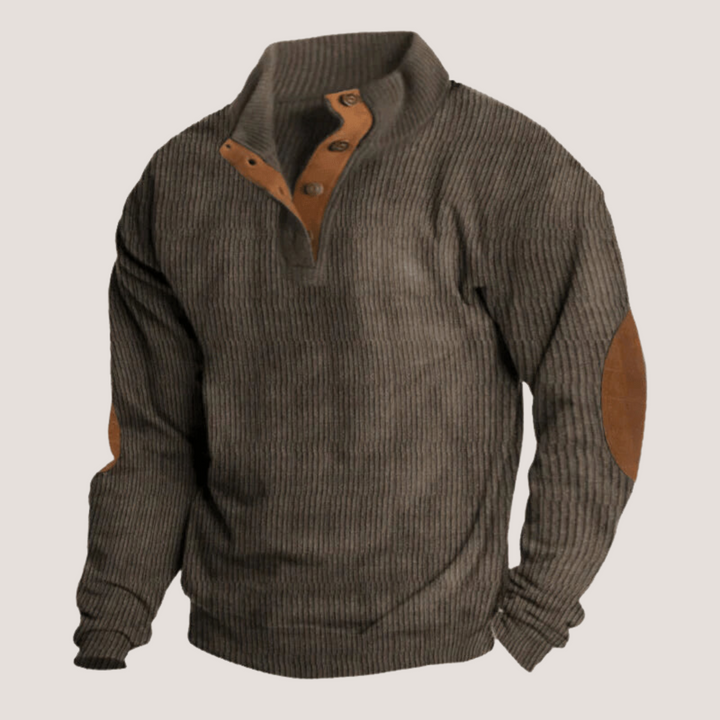 Ethan® | Ribbed Button Sweater