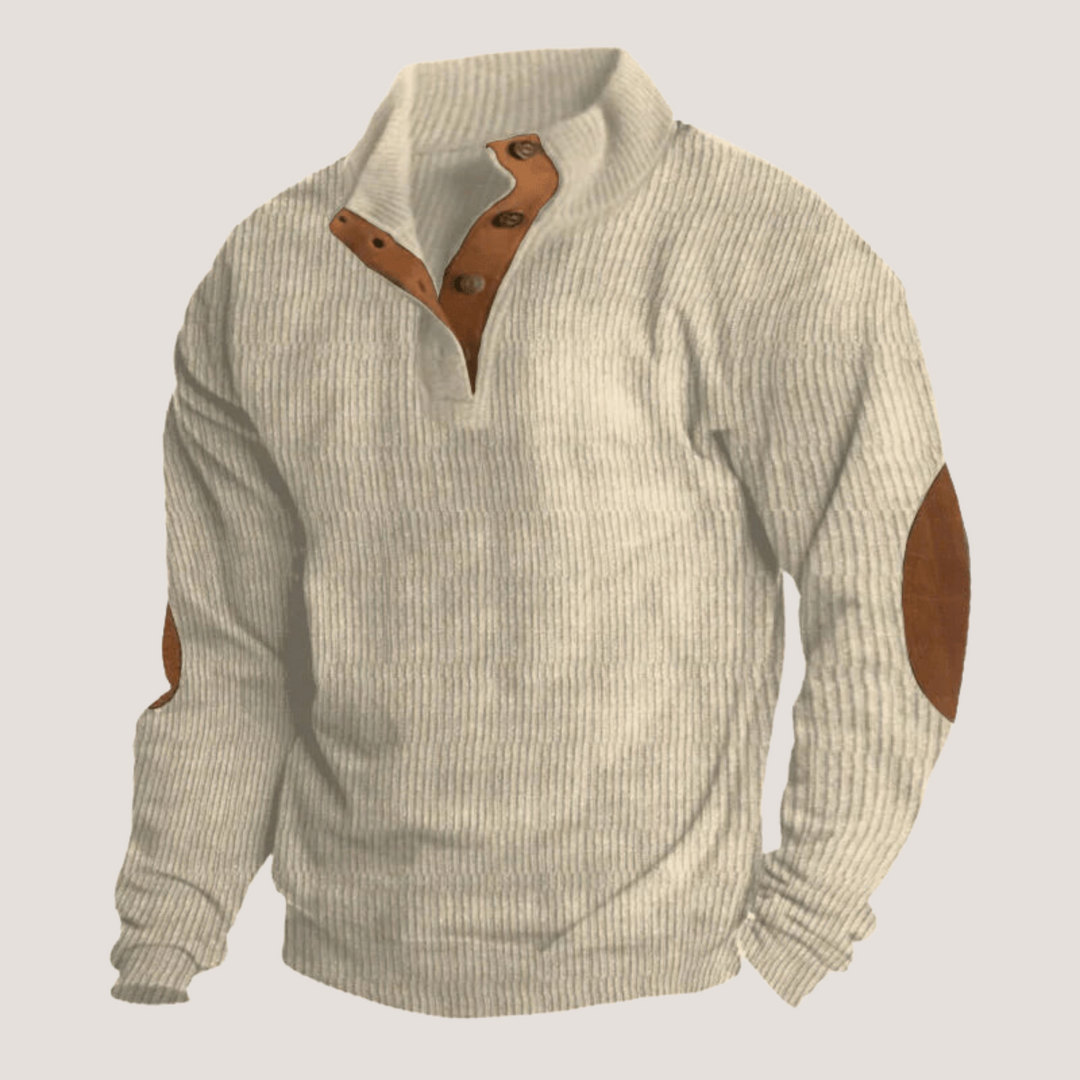 Ethan® | Ribbed Button Sweater
