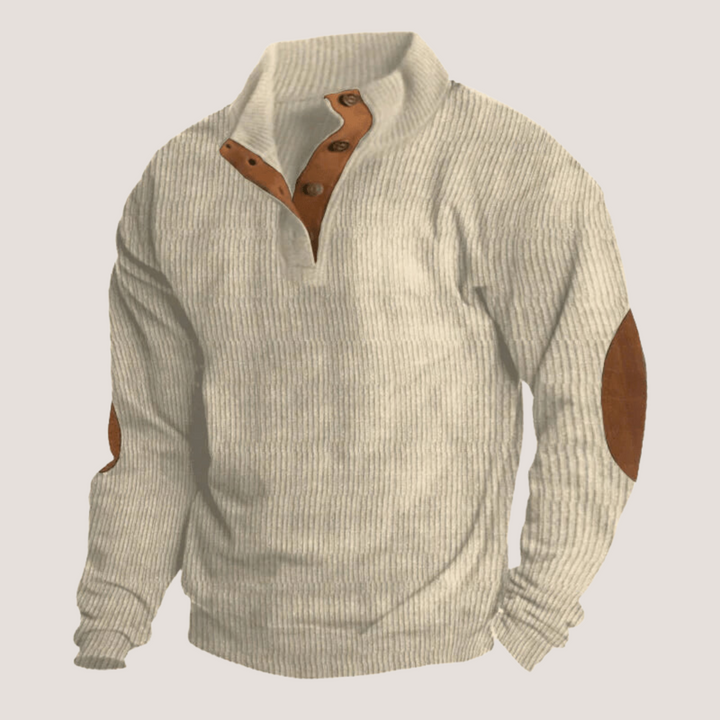 Ethan® | Ribbed Button Sweater