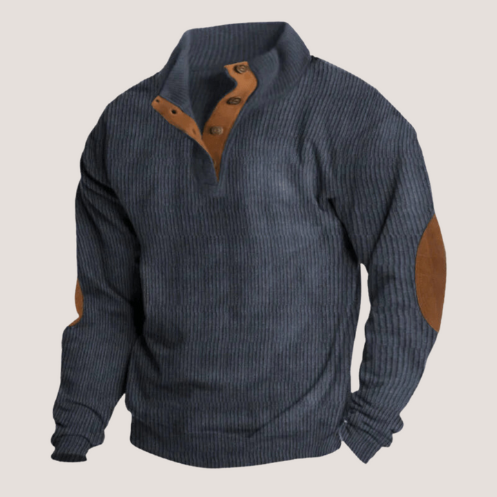 Ethan® | Ribbed Button Sweater