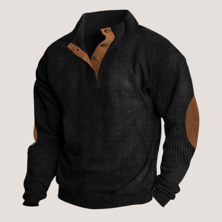 Ethan® | Ribbed Button Sweater