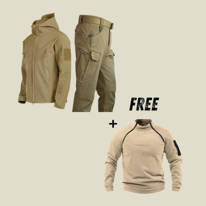 ISAAC - TACTICAL WIND/WATERPROOF SET + FREE FLEECE SWEATER