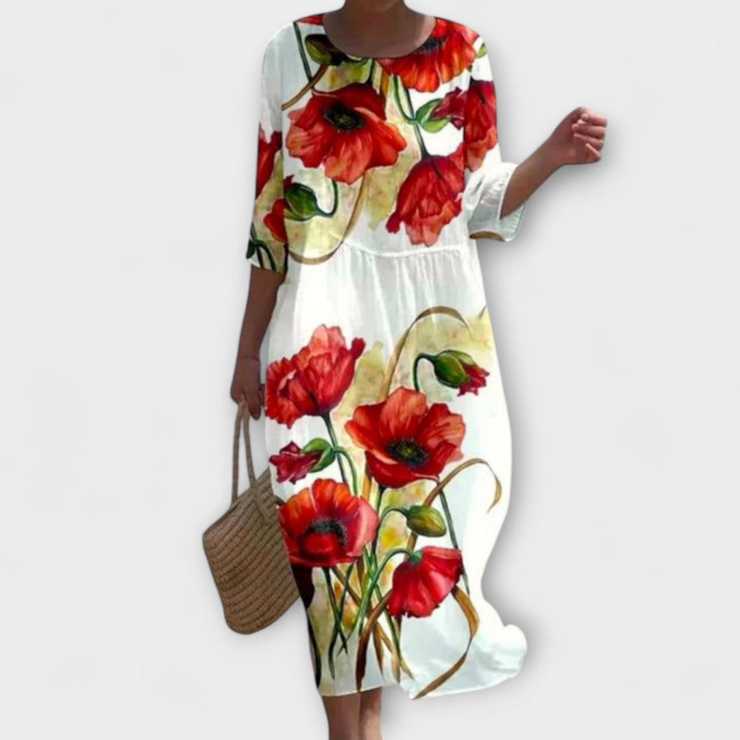 Miranda - Stylish floral maxi dress