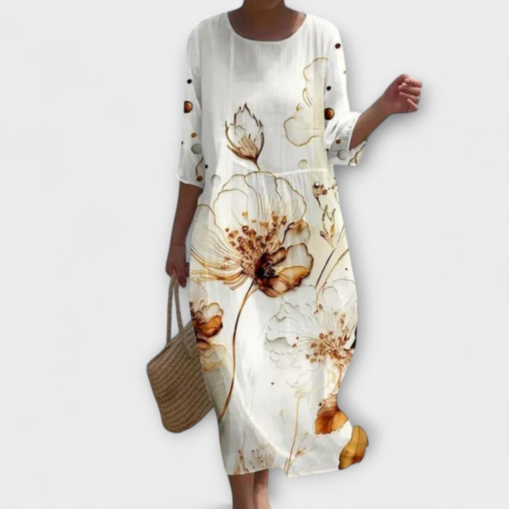 Miranda - Stylish floral maxi dress