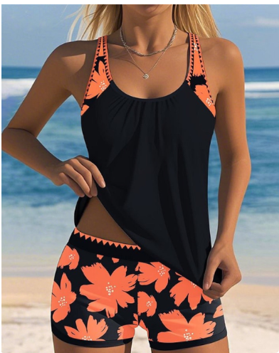 Genevieve – Printed Two-Piece Swim Set