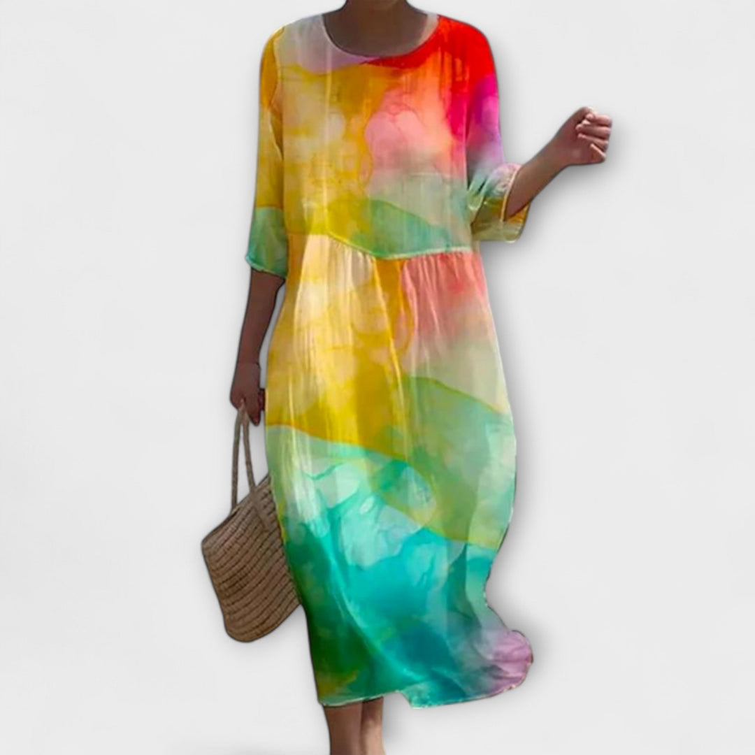 Miranda - Stylish floral maxi dress