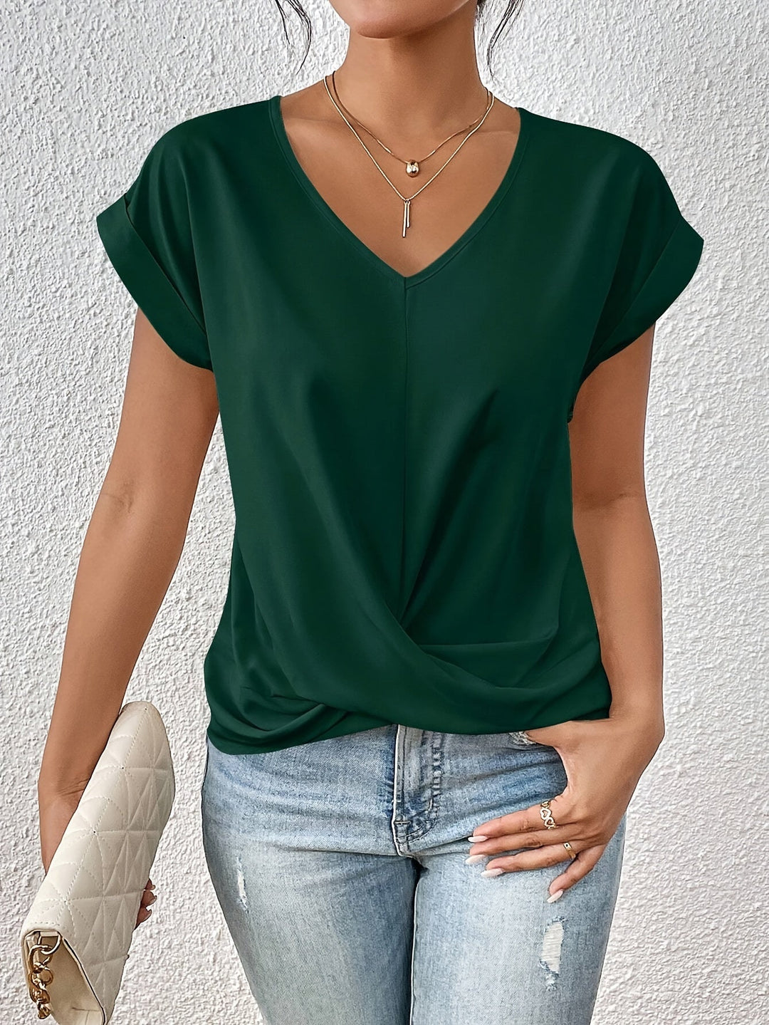 Carmen™ - Casual T-Shirt with Sweetheart Neckline