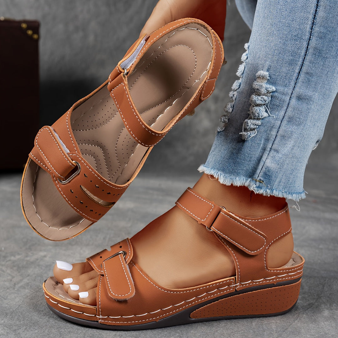 Heather  - Adjustable wedge sandal for women