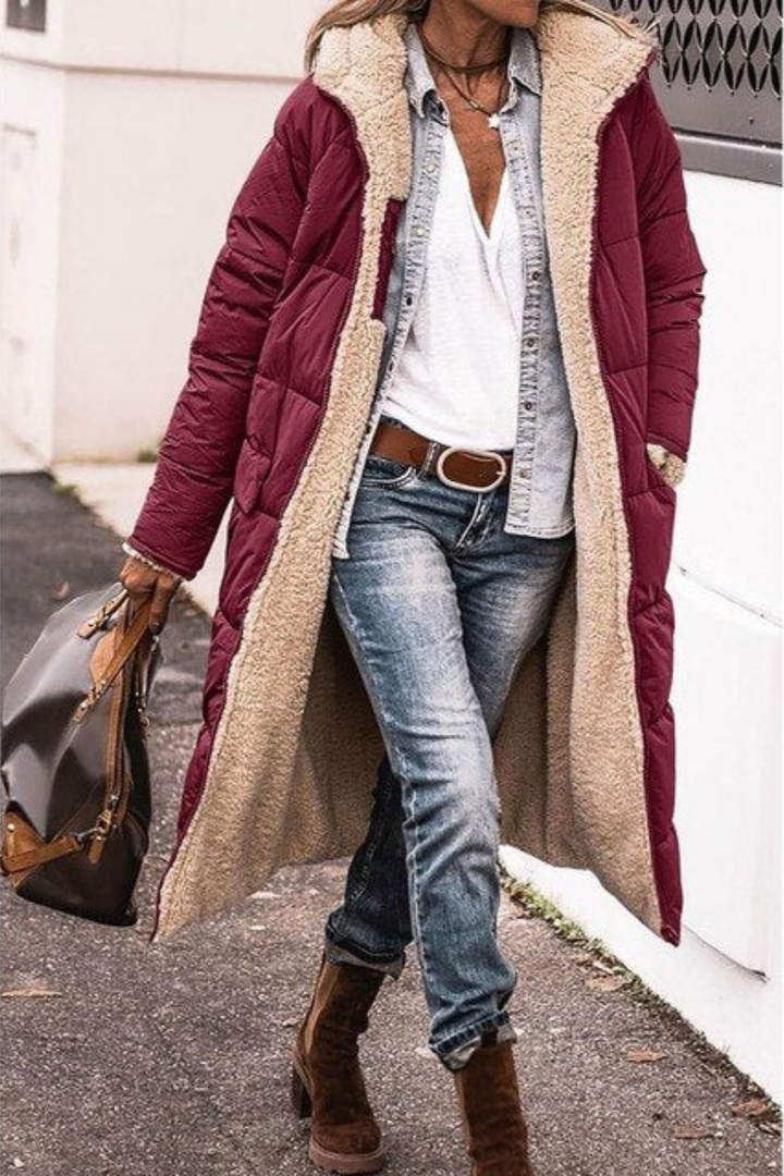 Lyra™ - Elegant reversible coat for women