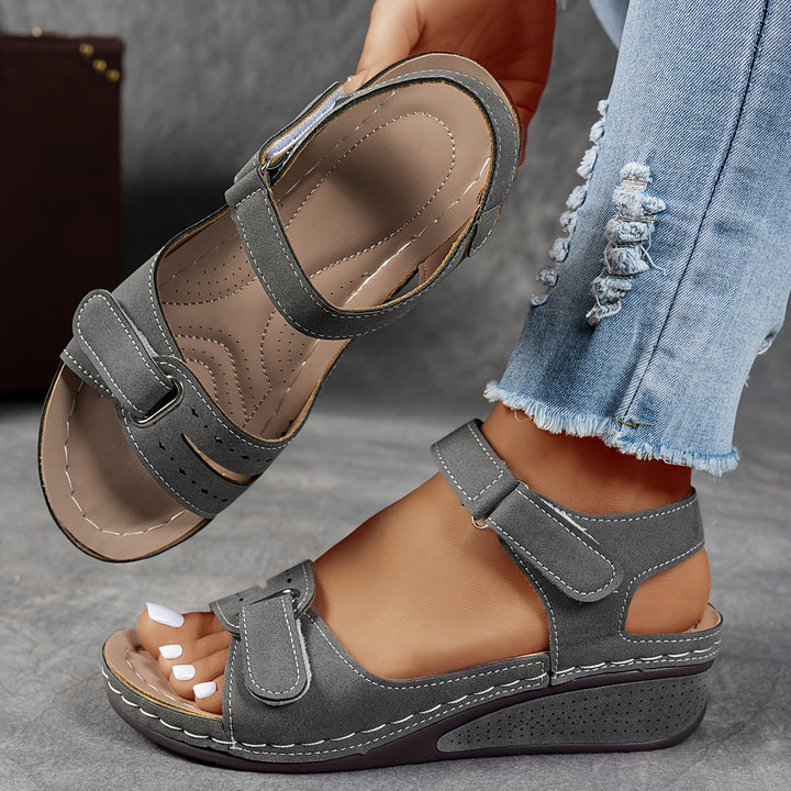 Heather  - Adjustable wedge sandal for women