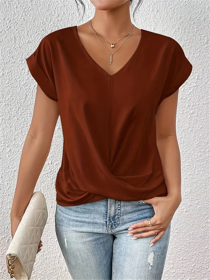 Carmen™ - Casual T-Shirt with Sweetheart Neckline
