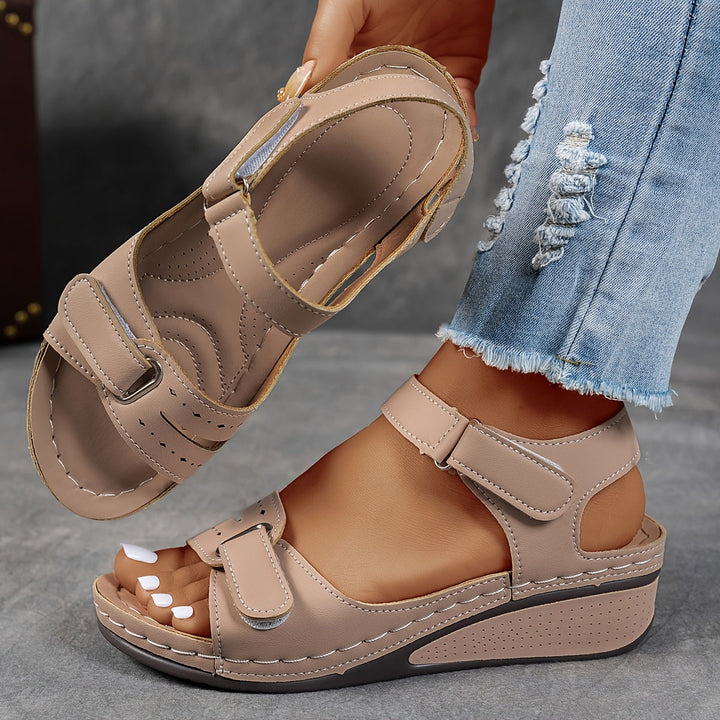 Heather  - Adjustable wedge sandal for women