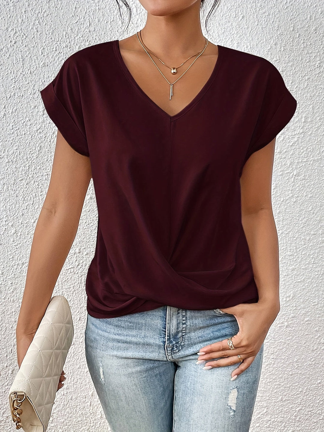 Carmen™ - Casual T-Shirt with Sweetheart Neckline