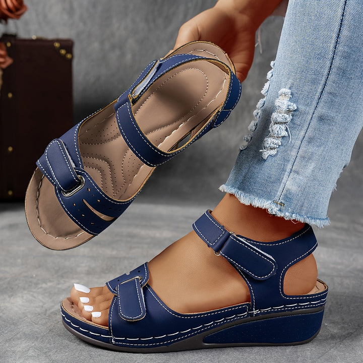 Heather  - Adjustable wedge sandal for women