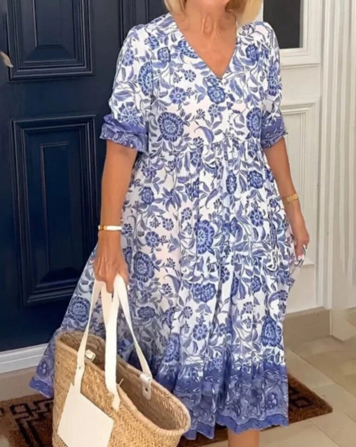 Madalyn - Floral V-neck Dress