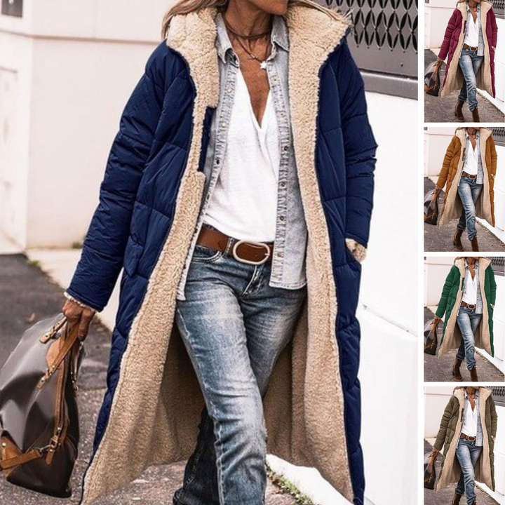 Lyra™ - Elegant reversible coat for women