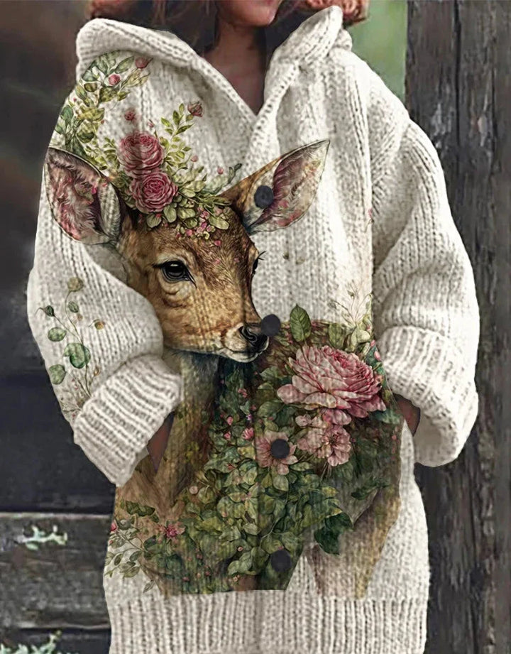 Deana | Colorful Knit Cat Cardigan