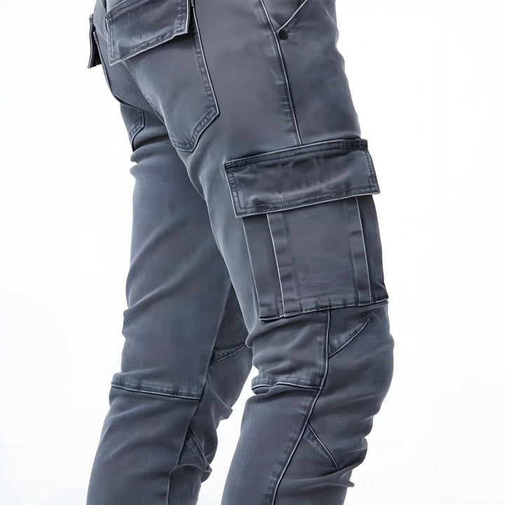 Damon | Stretch denim cargo pants