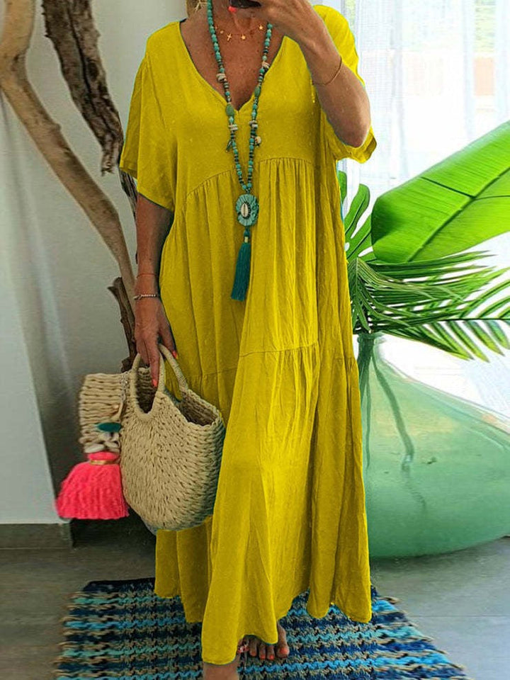 Amarae – Relaxed V-Neck Maxi Dress