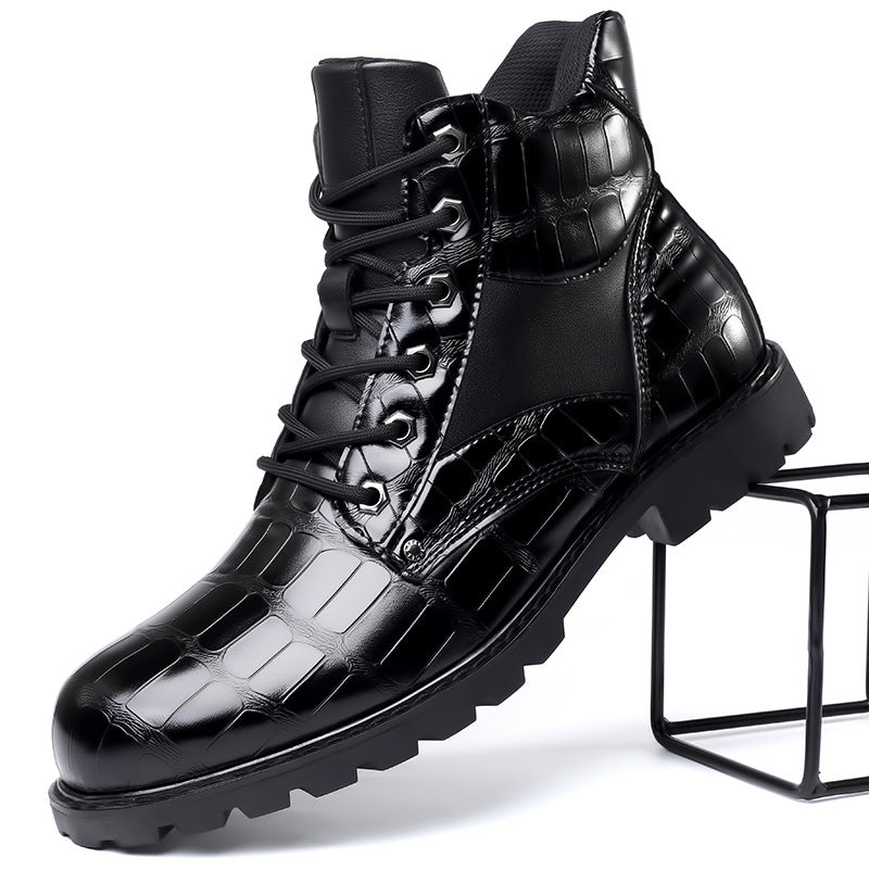 Rendell™ | Crocodile leather boots