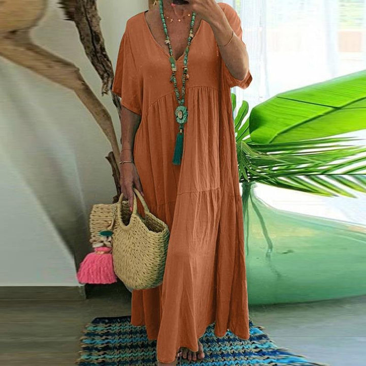 Amarae – Relaxed V-Neck Maxi Dress