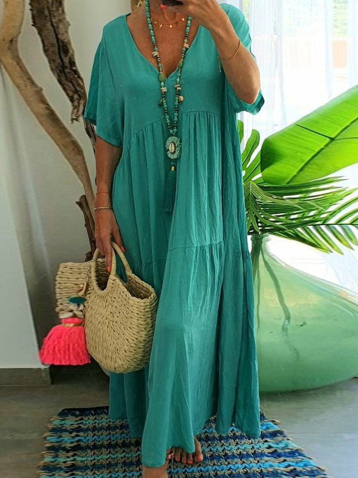 Amarae – Relaxed V-Neck Maxi Dress