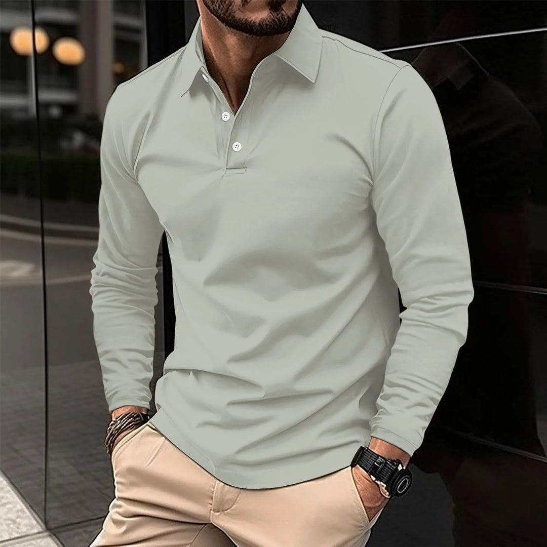 CHRIS | LONG SLEEVE POLO SHIRT