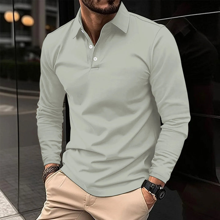 CHRIS | LONG SLEEVE POLO SHIRT