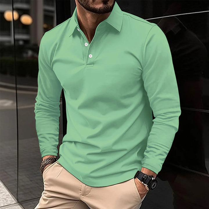 CHRIS | LONG SLEEVE POLO SHIRT