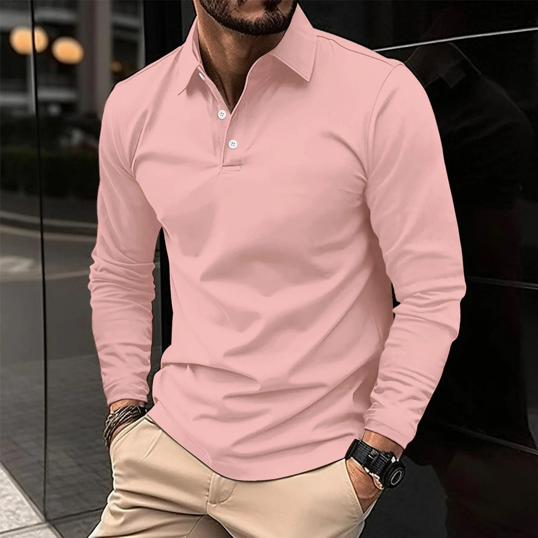 CHRIS | LONG SLEEVE POLO SHIRT