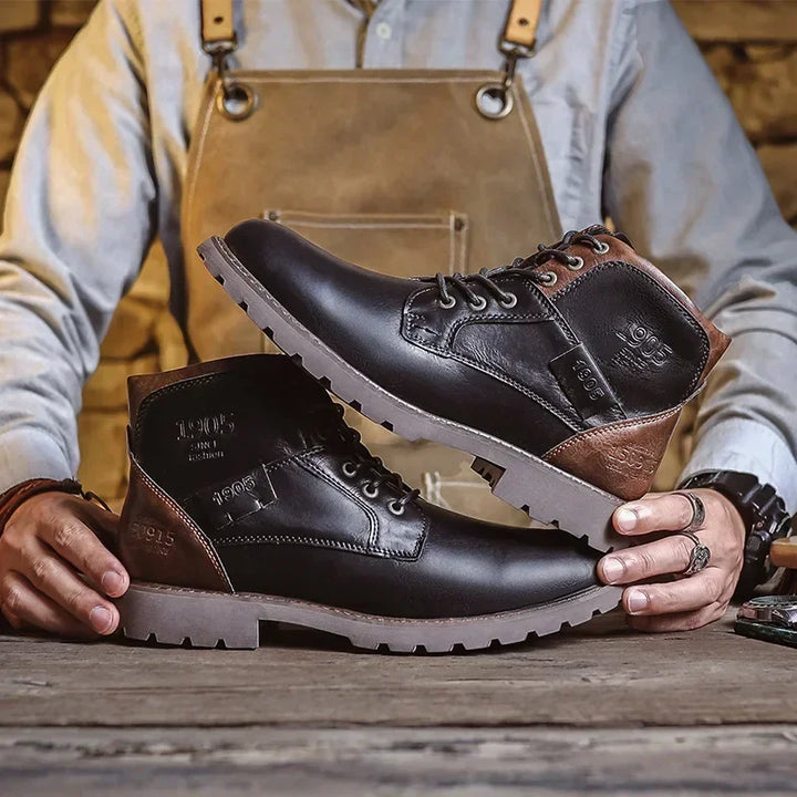 Parker | Men's British-style leather casual boots