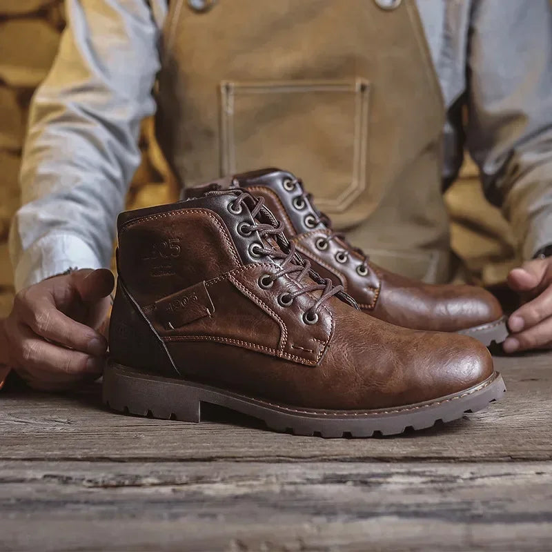 Parker | Men's British-style leather casual boots