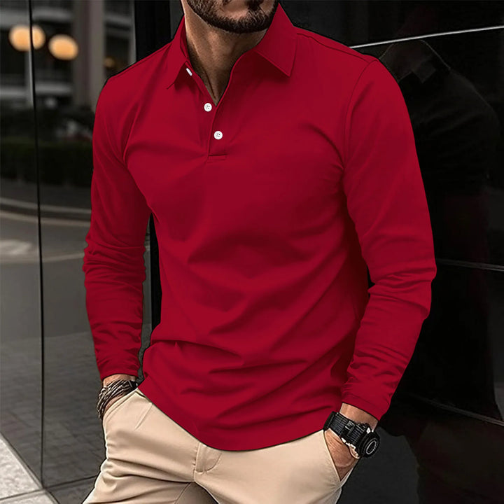 CHRIS | LONG SLEEVE POLO SHIRT