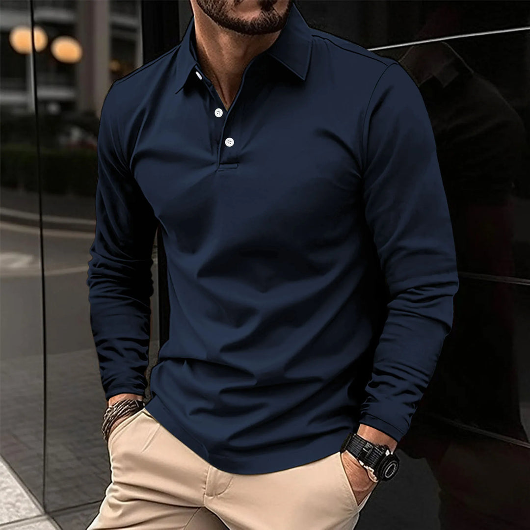 CHRIS | LONG SLEEVE POLO SHIRT