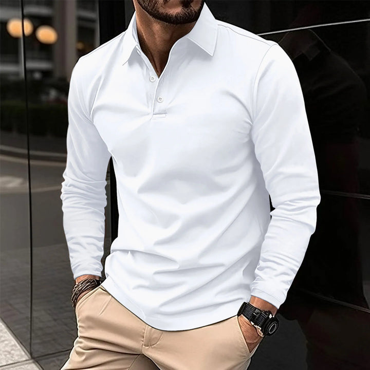 CHRIS | LONG SLEEVE POLO SHIRT