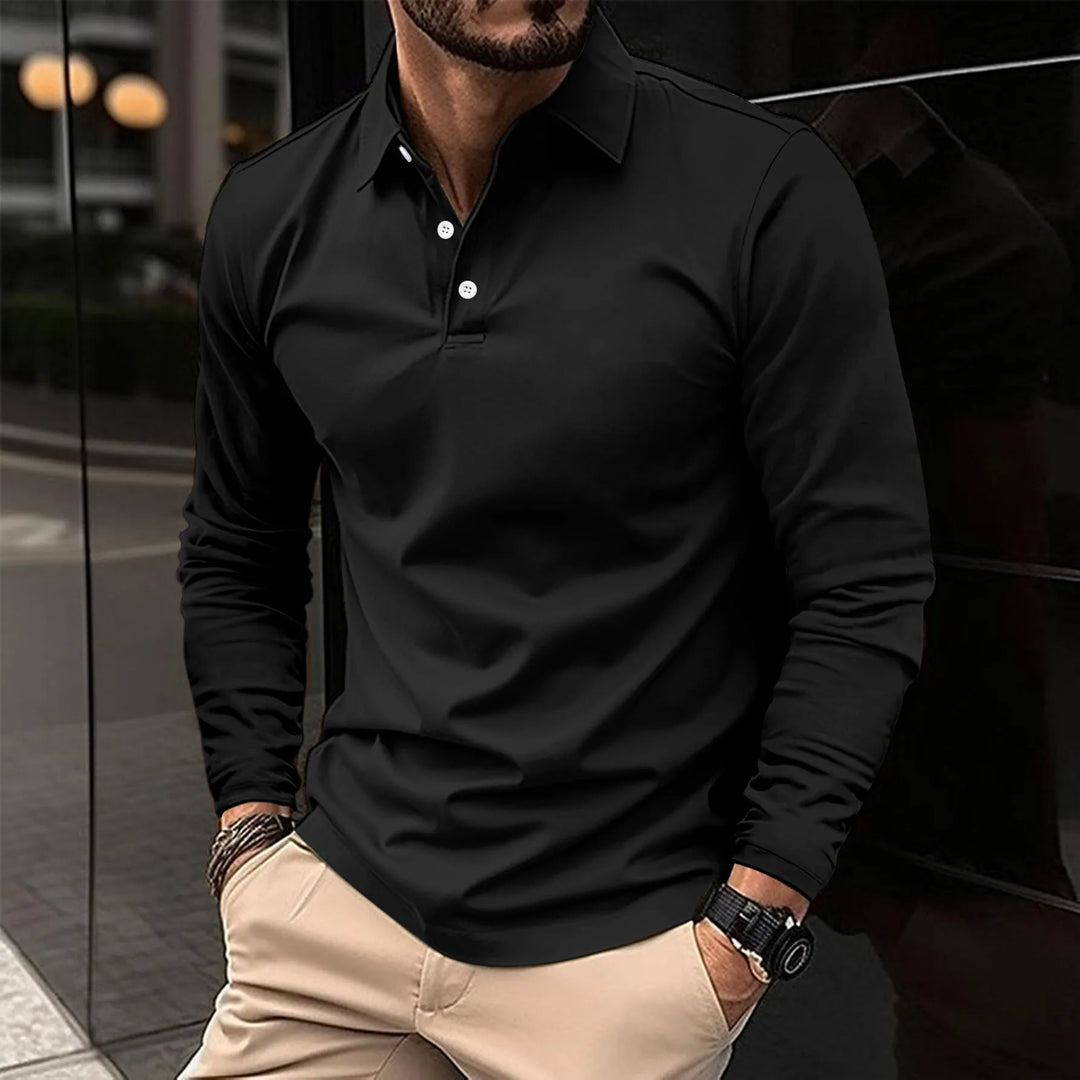 CHRIS | LONG SLEEVE POLO SHIRT
