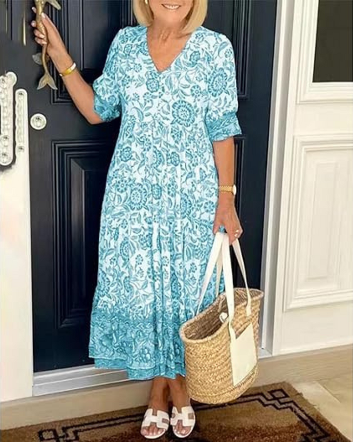 Madalyn - Floral V-neck Dress